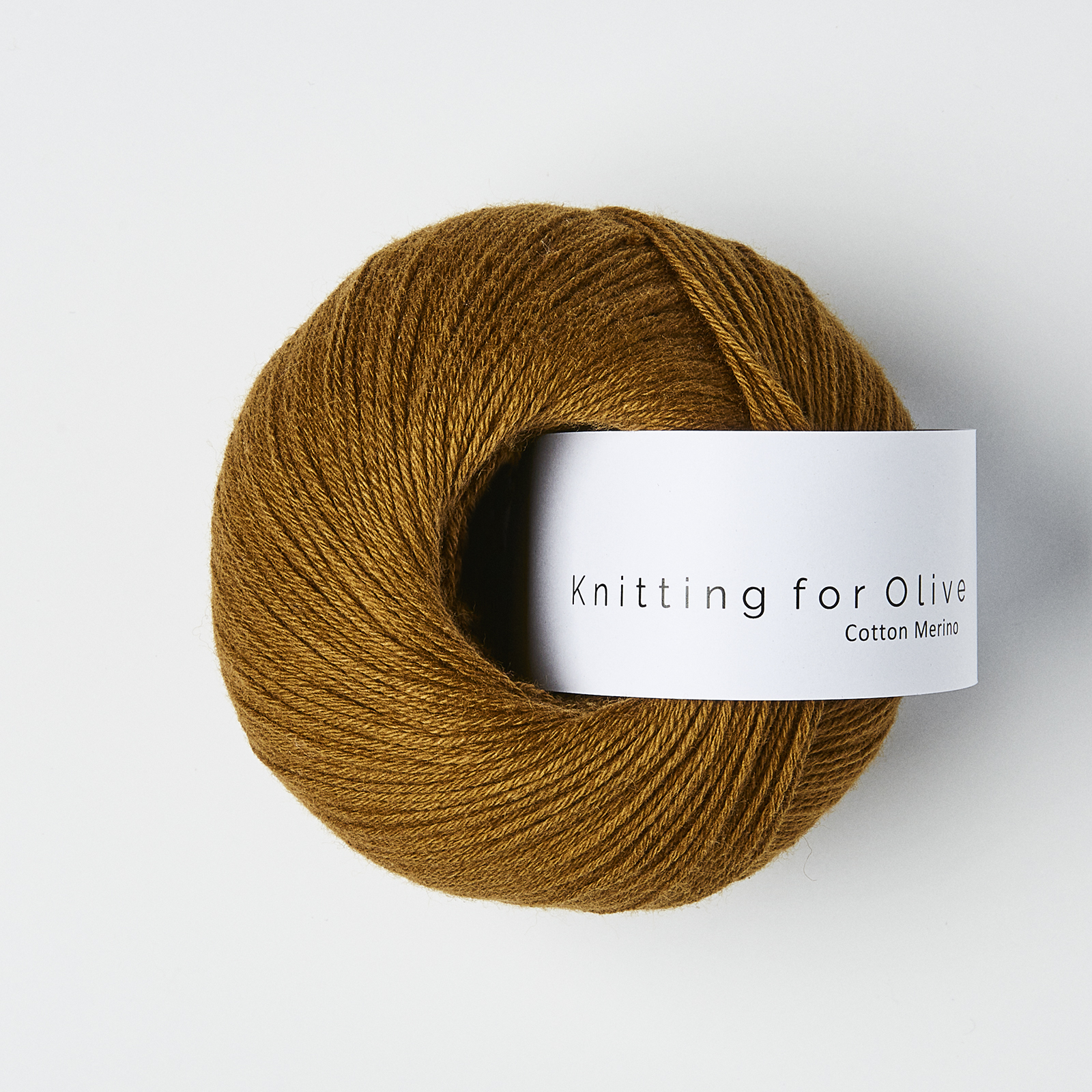 cotton merino knitting for olive | cotton merino: dark ocher