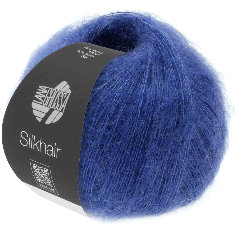 Silkhair uni: 144 | blau