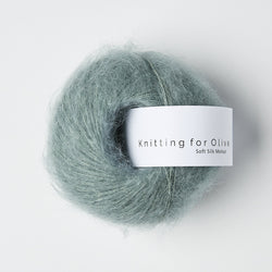 soft silk mohair knitting for olive | soft silk mohair: dusty aqua