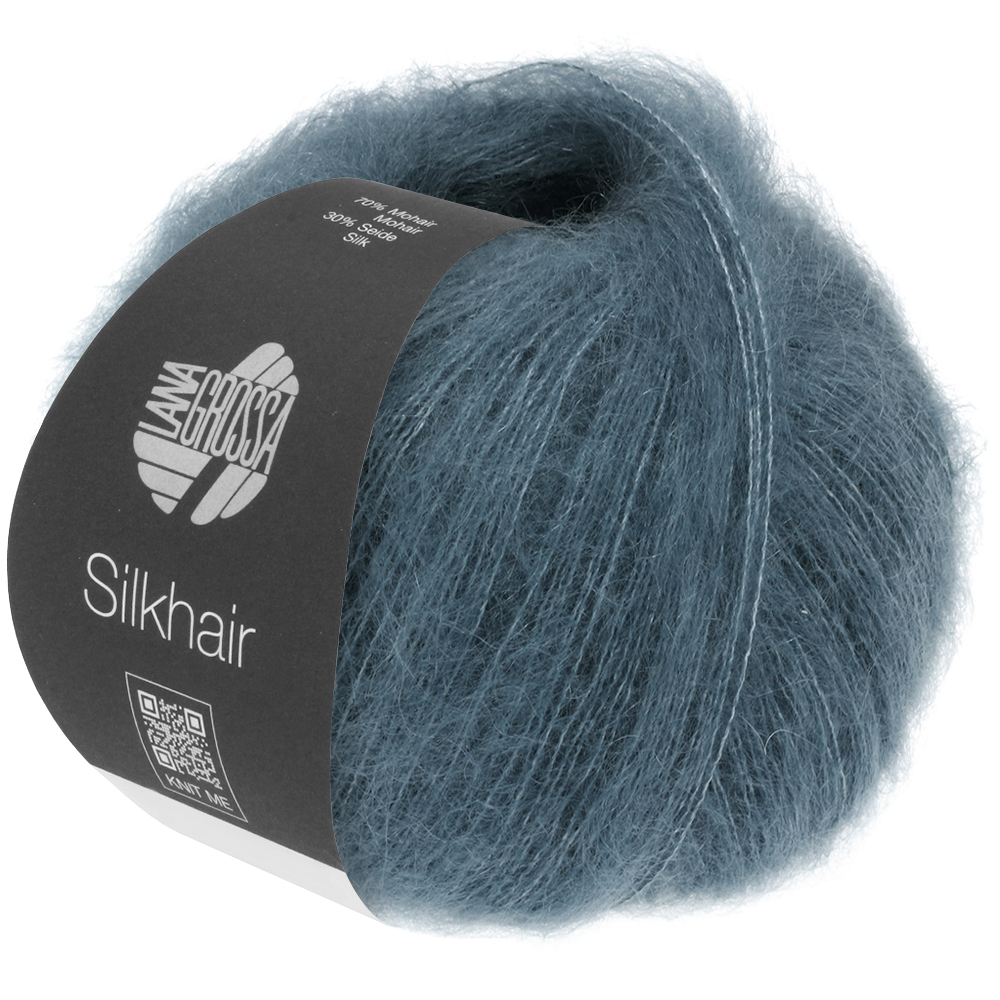 Silkhair uni: 202 | rauchblau