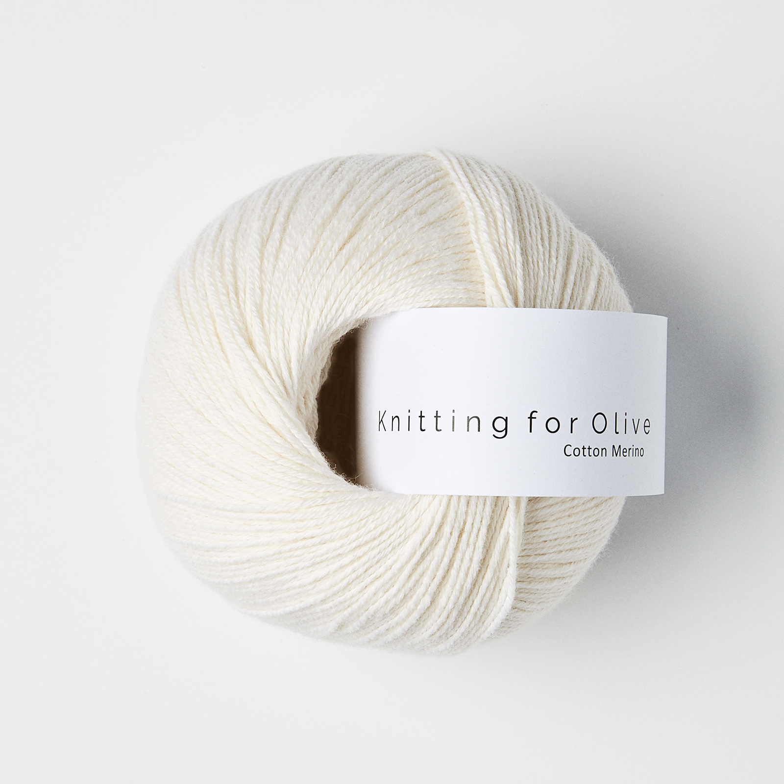 cotton merino knitting for olive | cotton merino: natural white