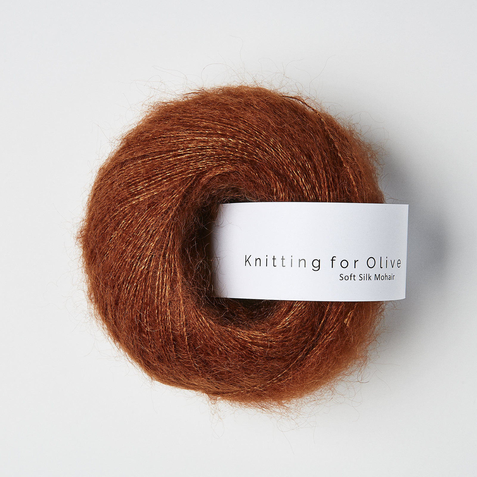 soft silk mohair knitting for olive | soft silk mohair: rust