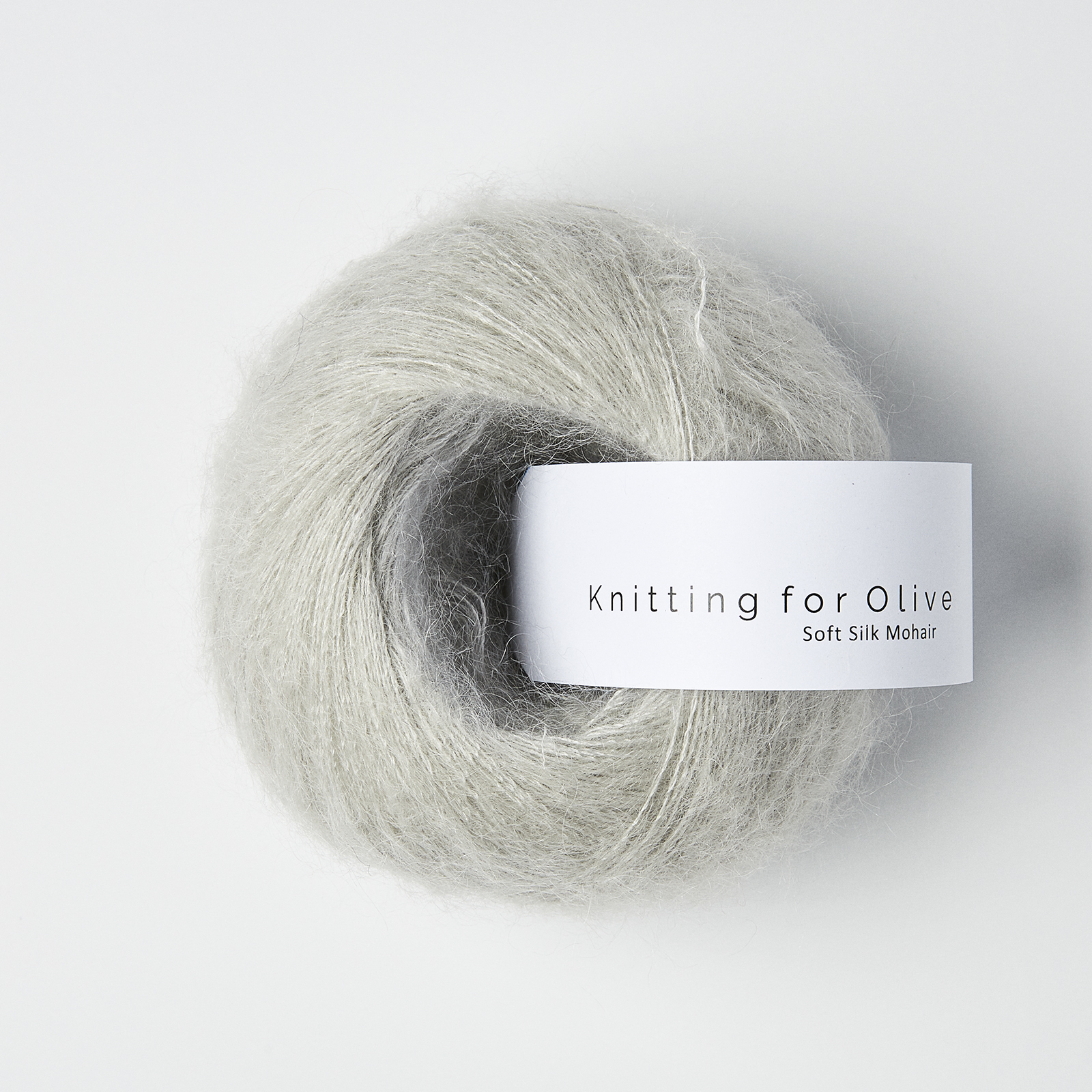 soft silk mohair knitting for olive | soft silk mohair: pearl gray