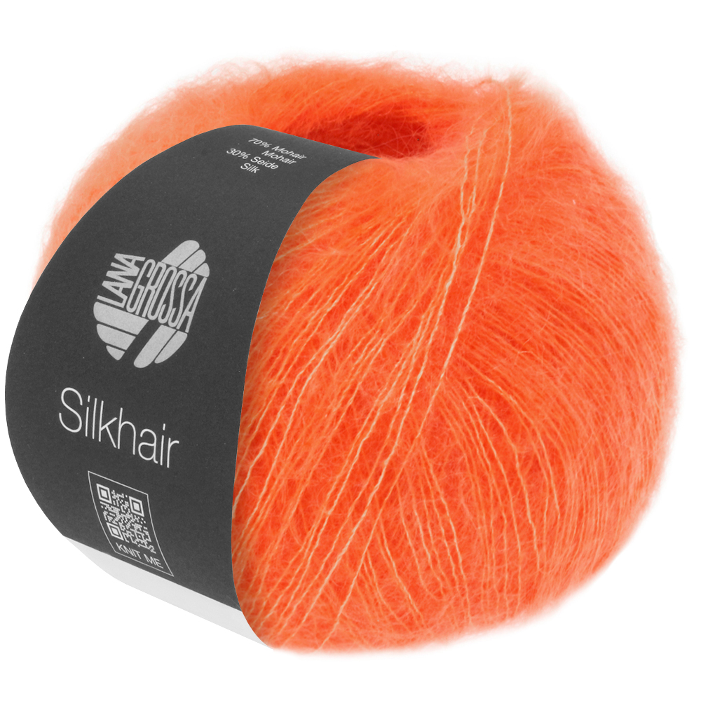 Silkhair uni: 207 | lachsorange