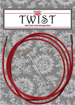 Twist Red Cable ChiaoGoo Seil Red TWIST: small | 35 cm