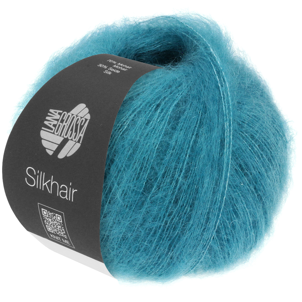 Silkhair uni: 203 | azurblau