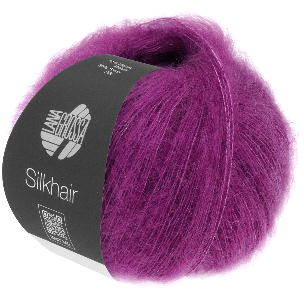 Silkhair uni: 197 | purpurrot