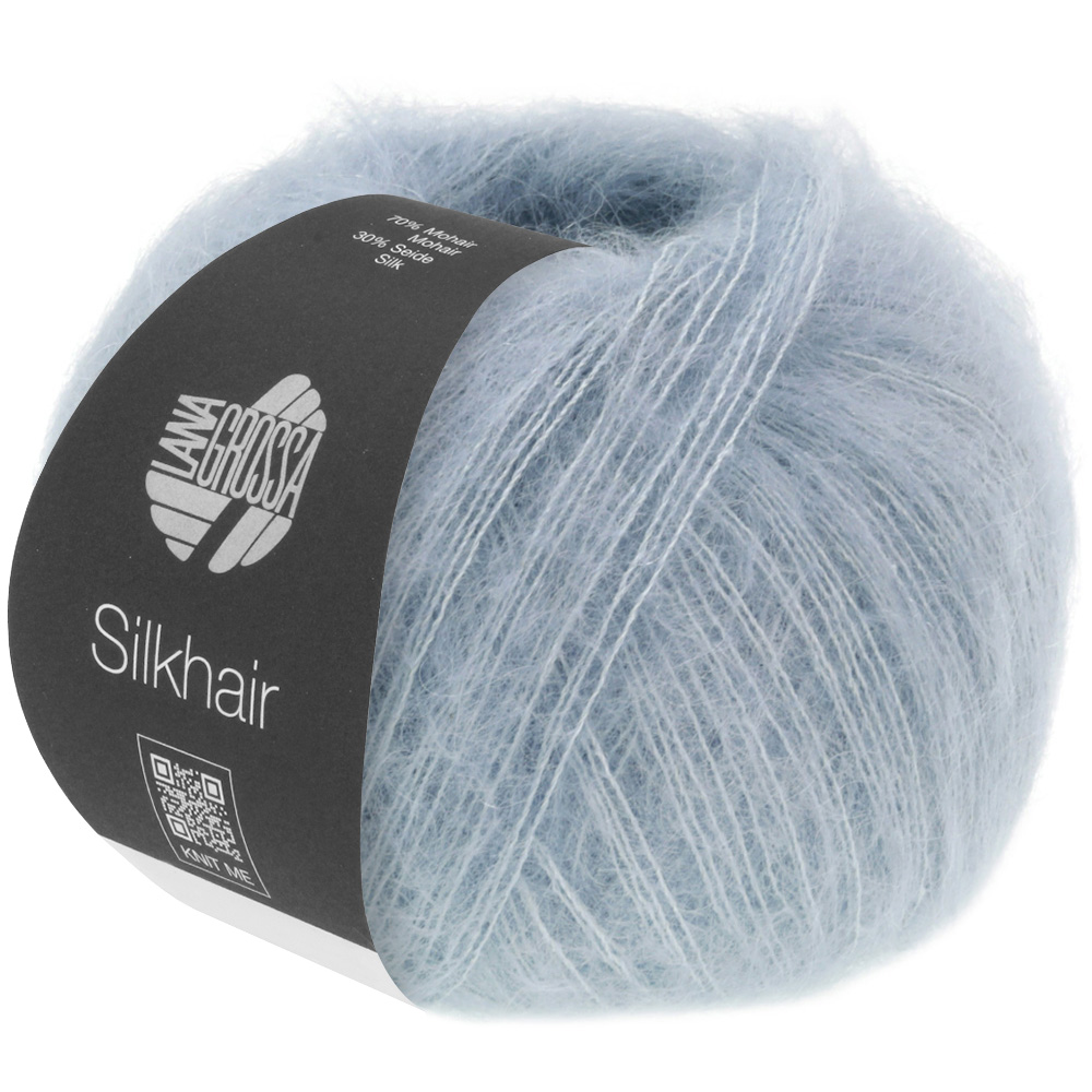 Silkhair uni: 196 | graublau