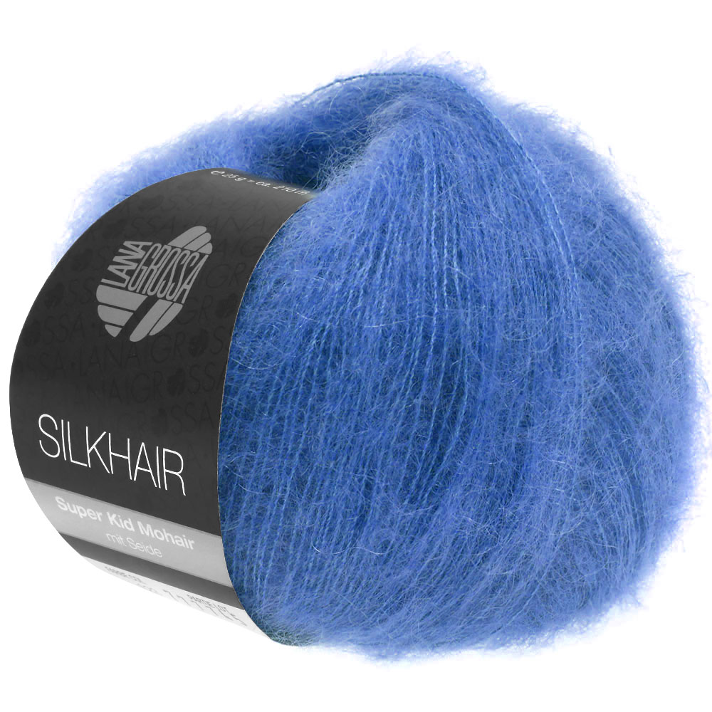 Silkhair uni: 133 | enzianblau